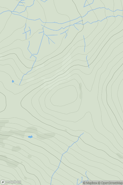 Thumbnail image for Foel Gron [Snowdonia] [SH583622] showing contour plot for surrounding peak